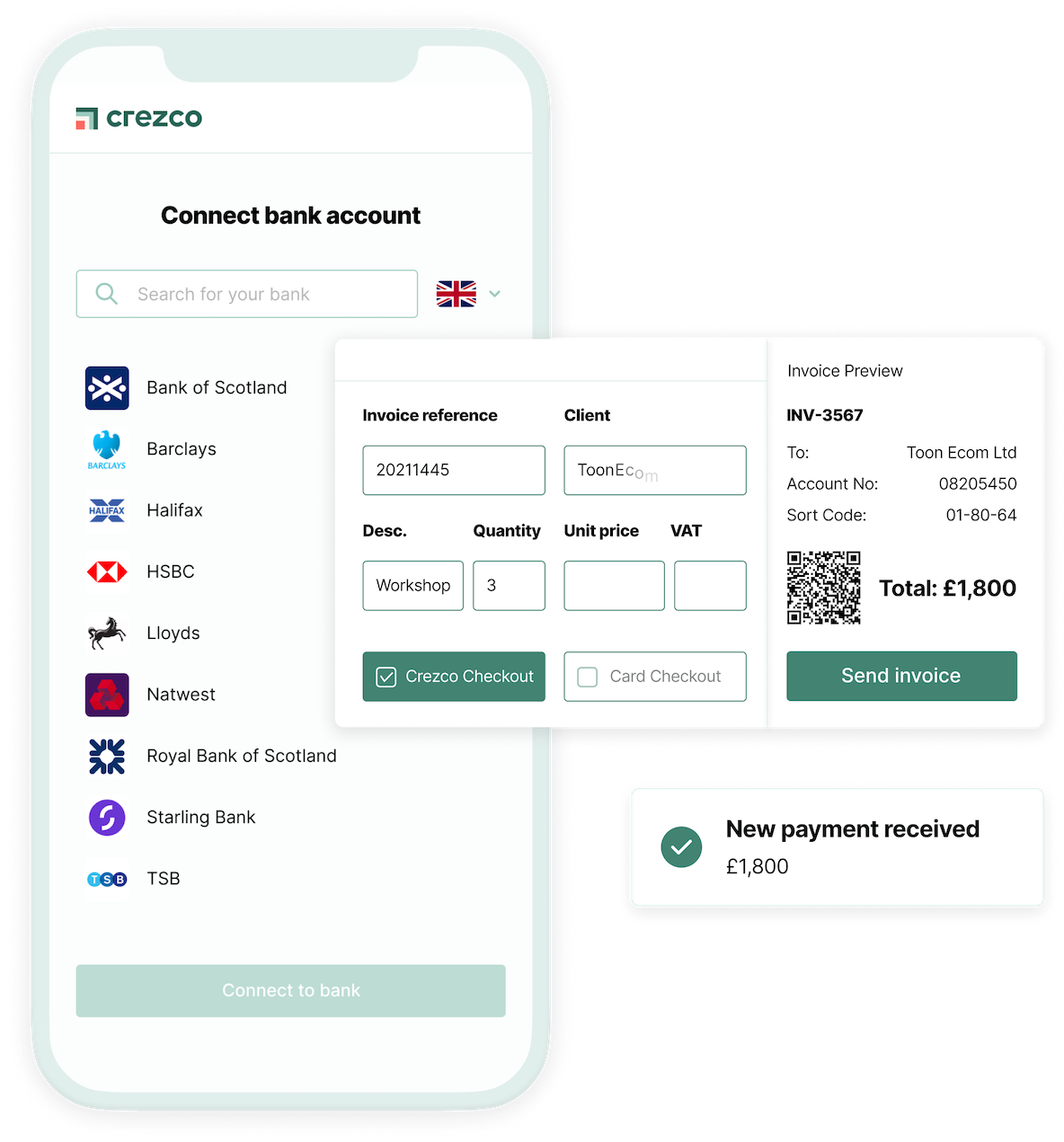 Collect payments steps